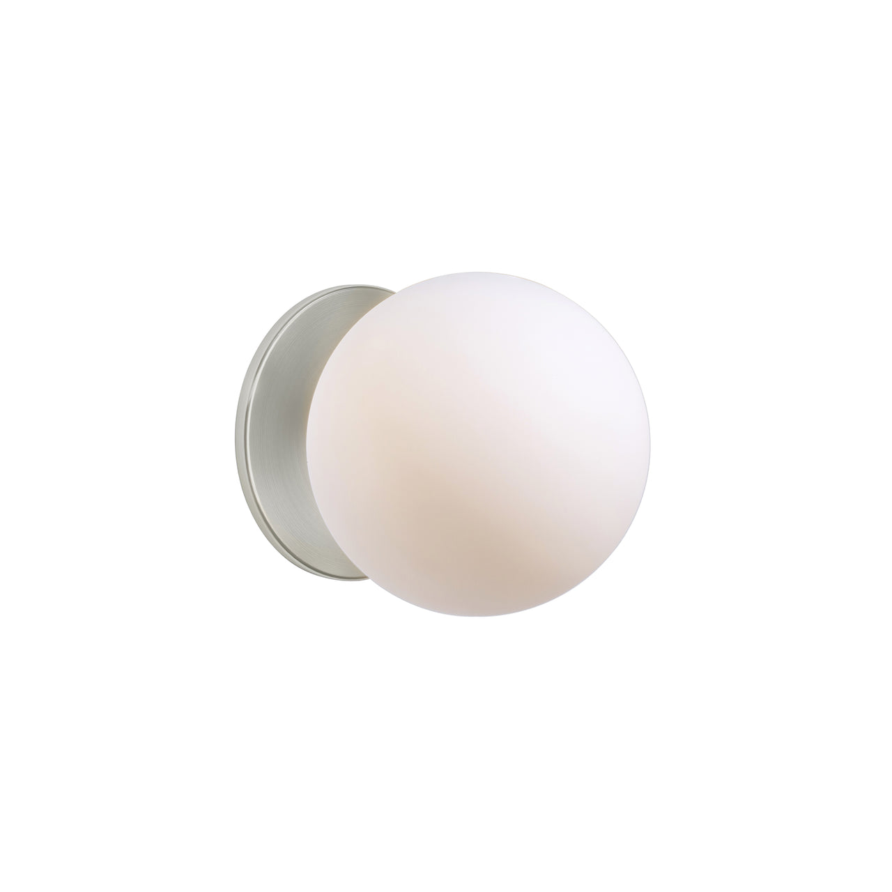 Glass 120. Wall Sconce: Brushed Nickel