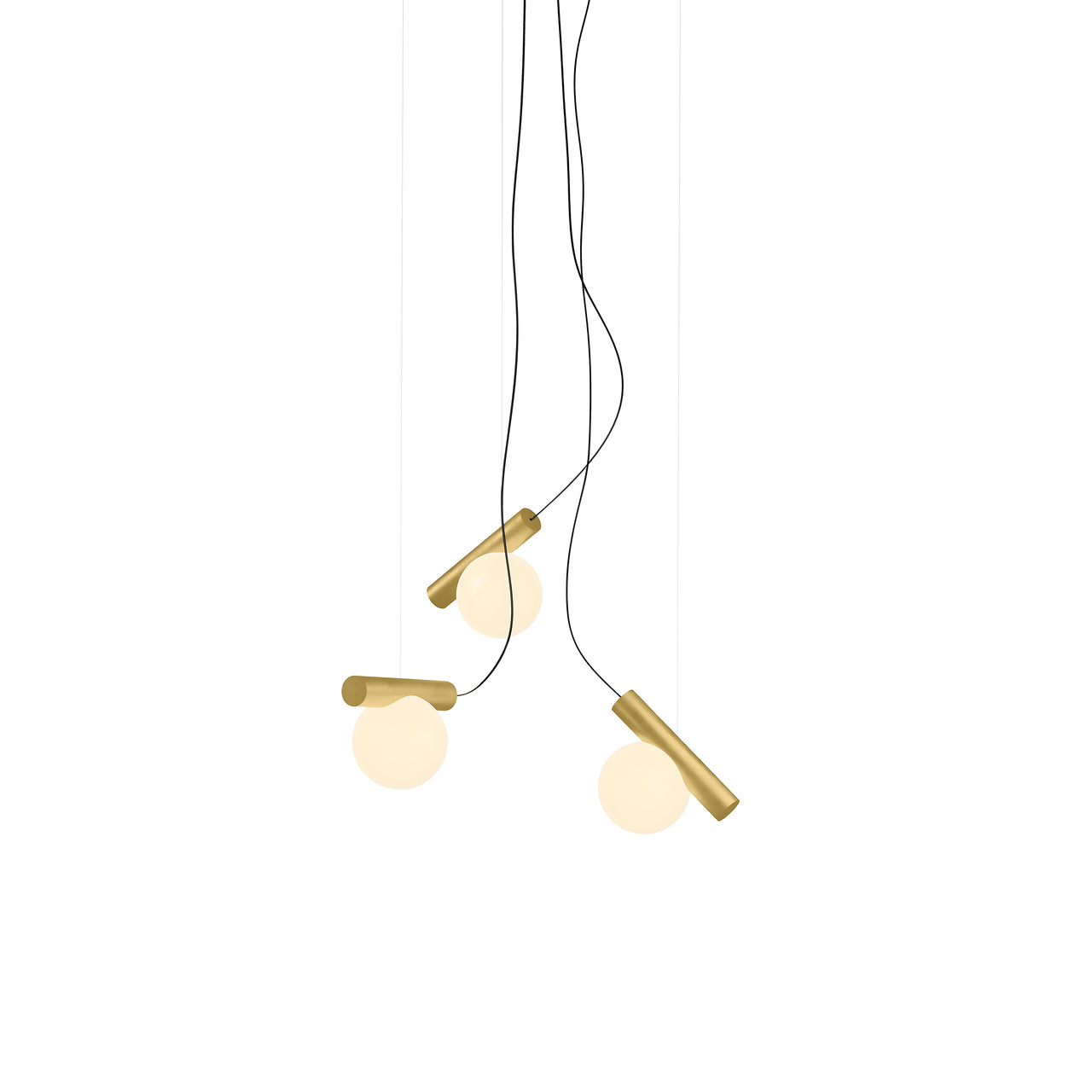Node. 03 Chandelier: Brushed Brass