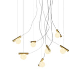 Node. 07 Chandelier: Brushed Brass