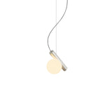 Node. Single Pendant: Brushed Nickel