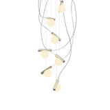Node. 07 Chandelier: Brushed Nickel