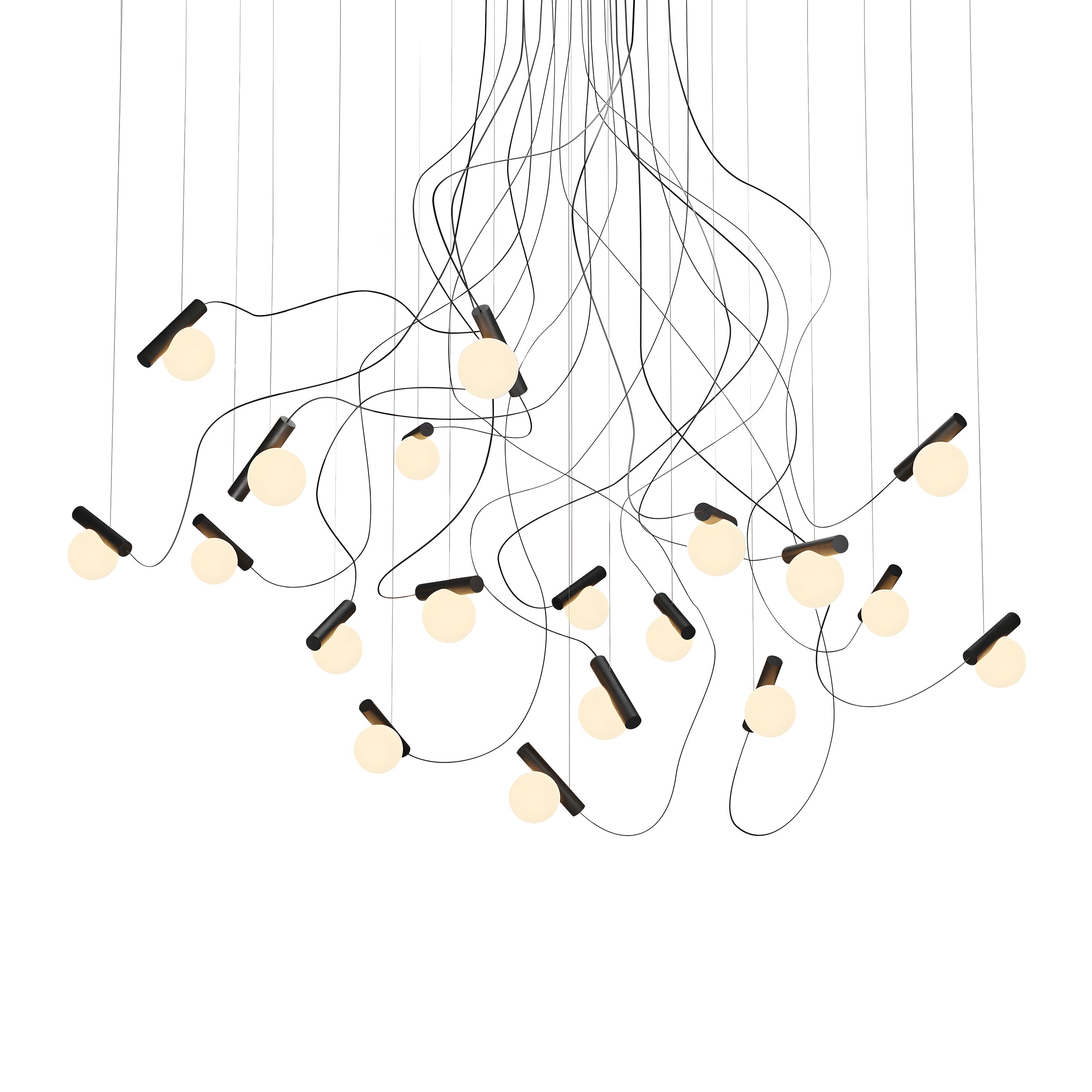 Node. 19 Chandelier: Matt Black