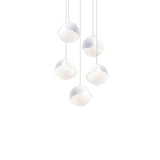 Ohm. 05 Chandelier: Sandtex White