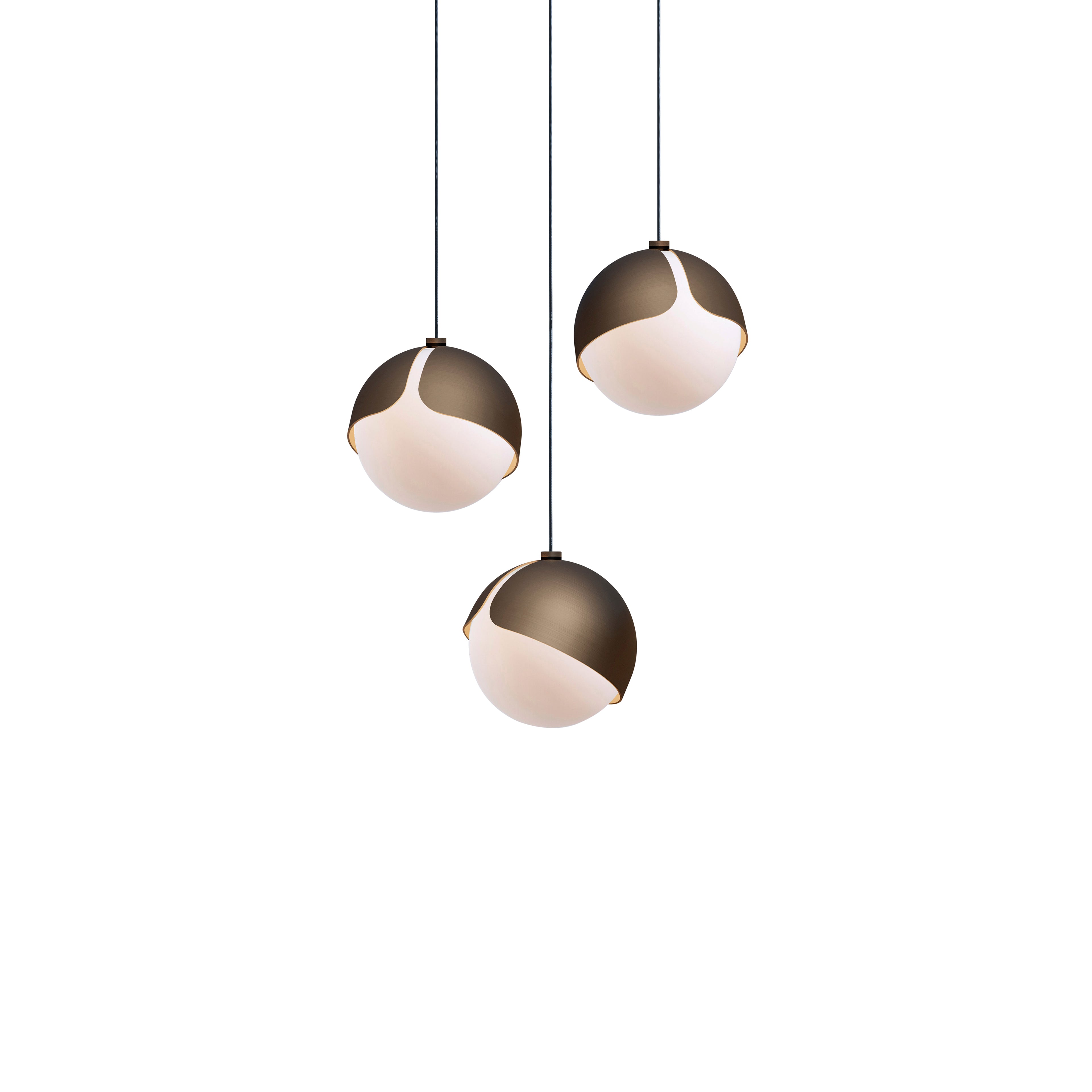 Ohm. 03 Chandelier: Brushed Bronze