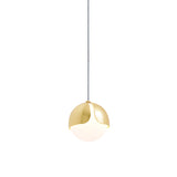 Ohm. Single Pendant: Polished Brass