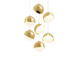 Ohm. 07 Chandelier: Polished Brass