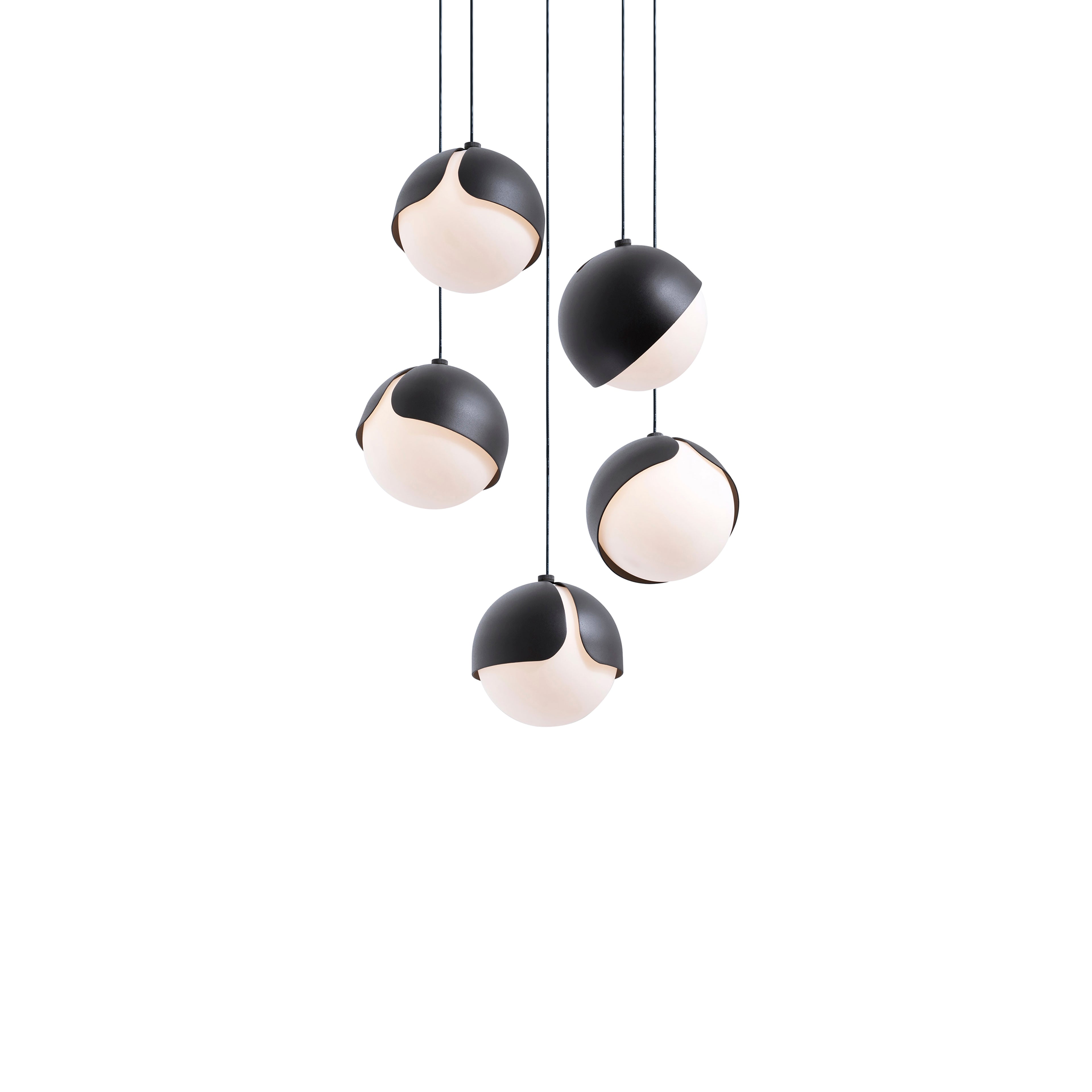 Ohm. 05 Chandelier: Sandtex Black