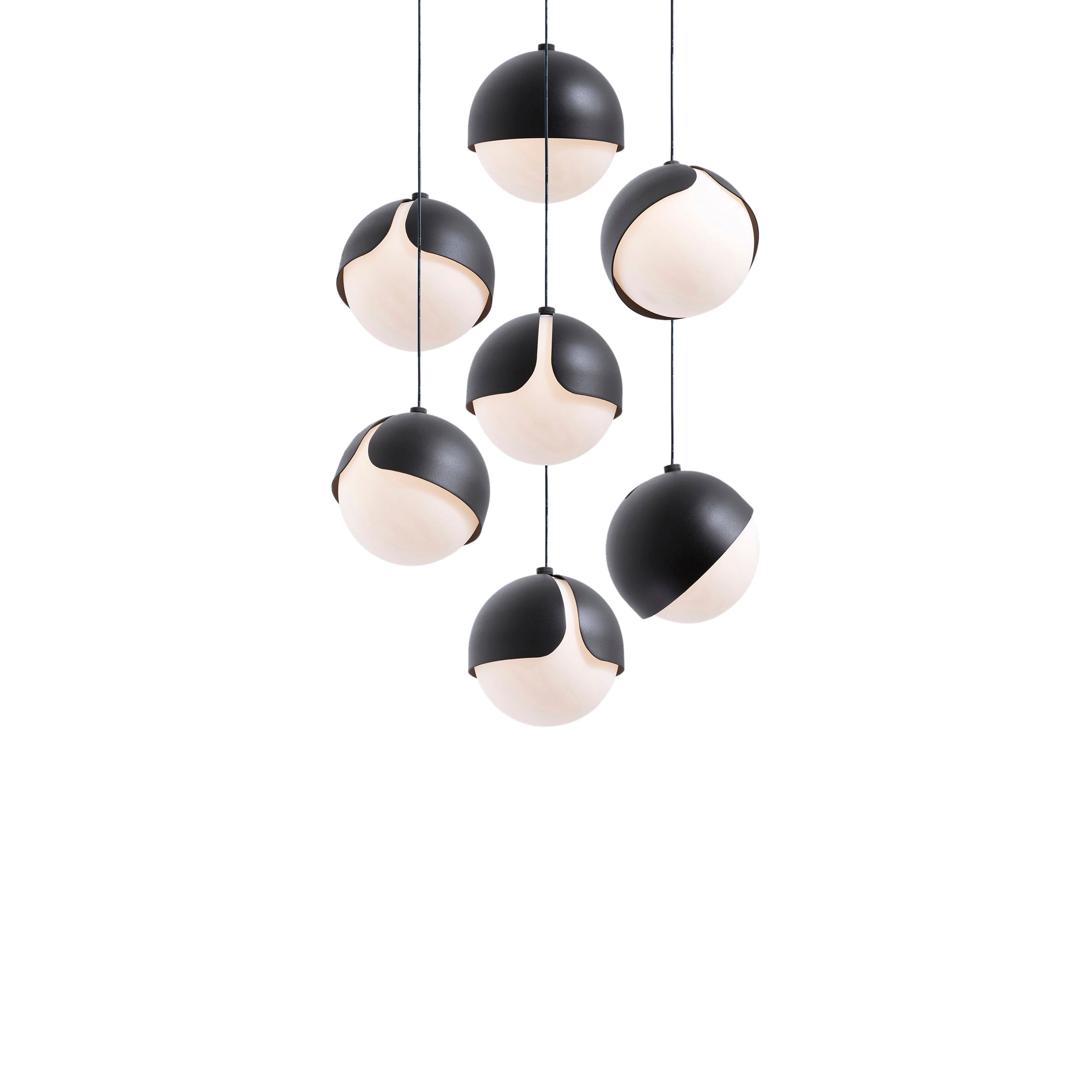Ohm. 07 Chandelier: Sandtex Black