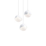 Ohm. 03 Chandelier: Sandtex White