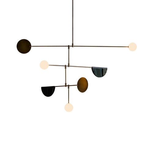 Phase. 03 Chandelier: Brushed Antique Brass