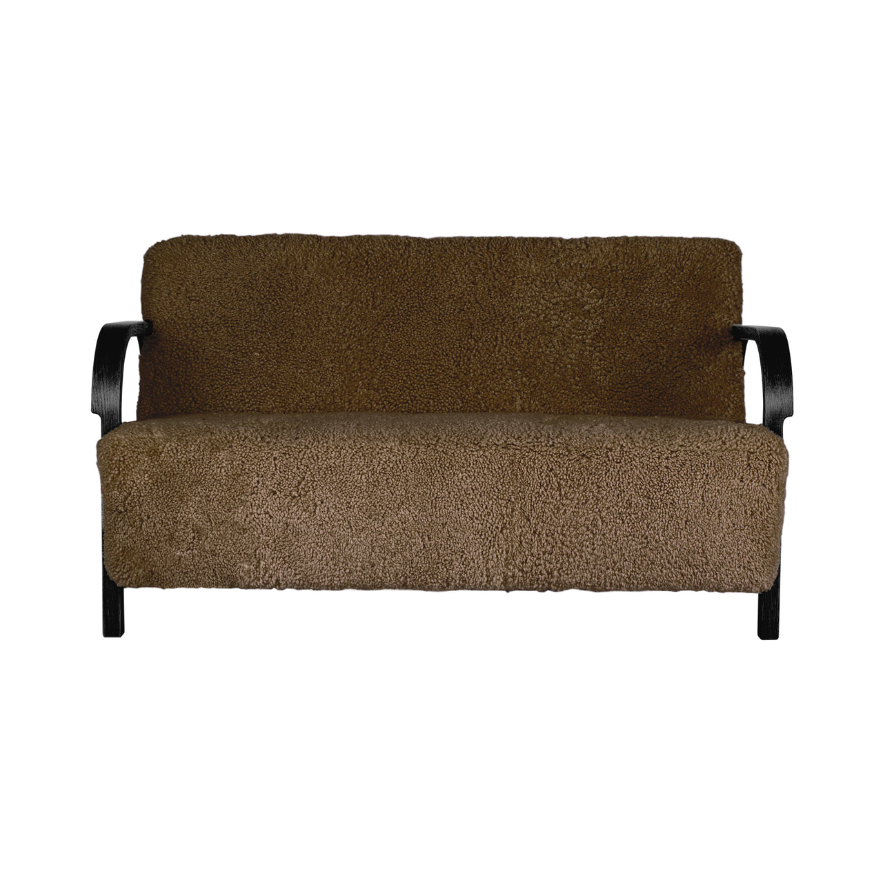 Arch 2 Seater Sofa: Black Oiled Oak