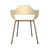 Showtime Chair with Metal Base: Natural Ash + Beige