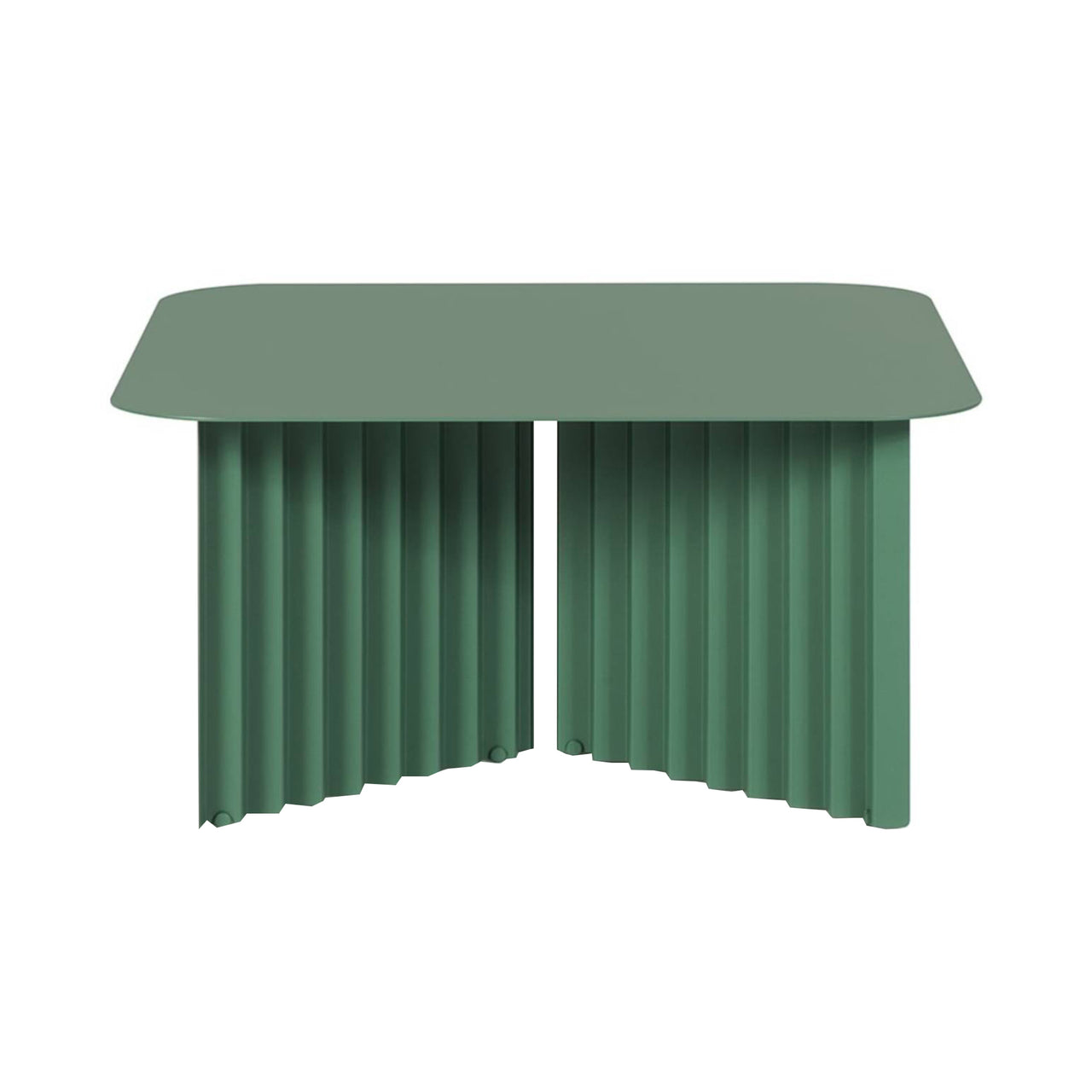 Plec Rectangular Occasional Table: Steel Top + Medium - 27.6