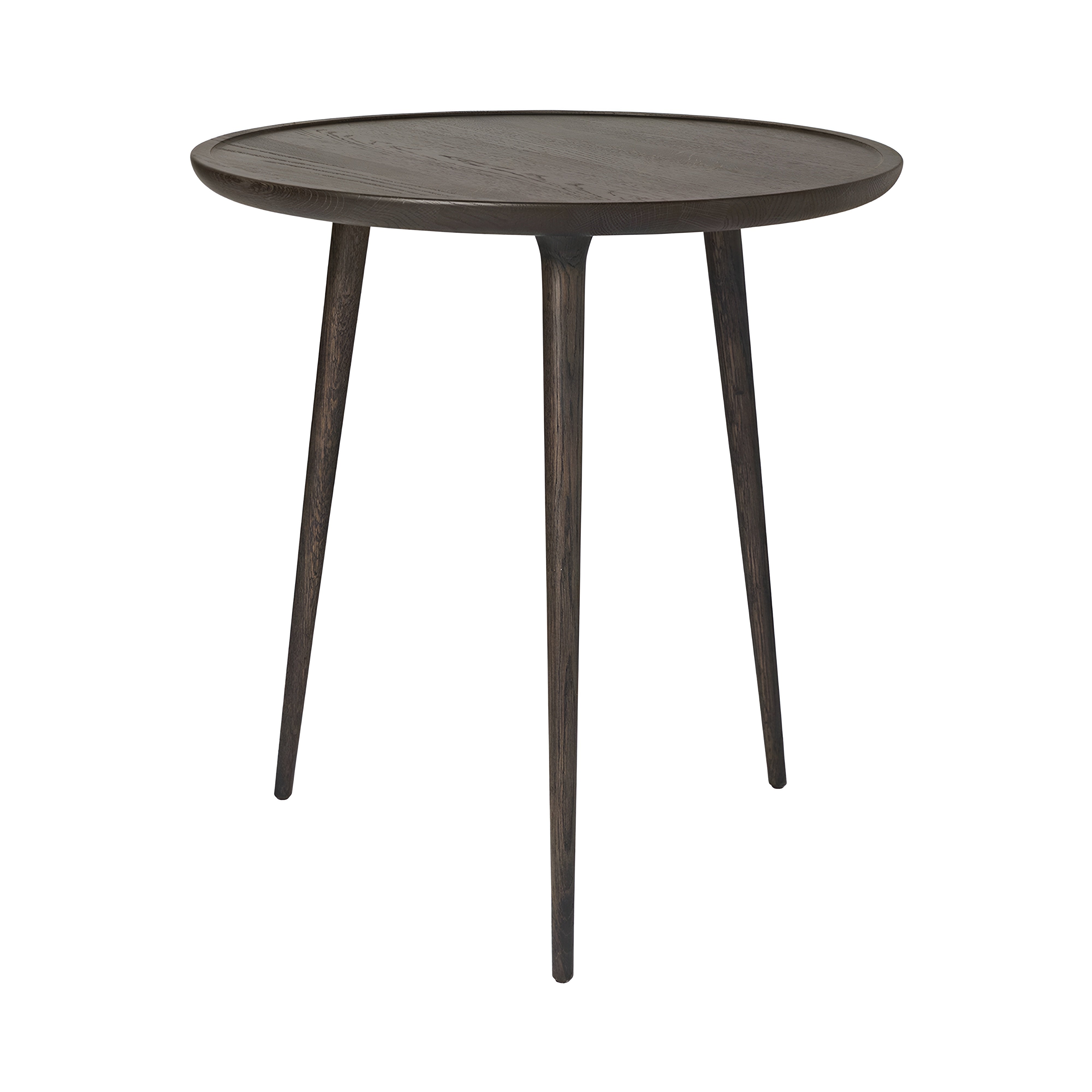 Accent Café Table: Sirka Grey Stained Lacquered Oak