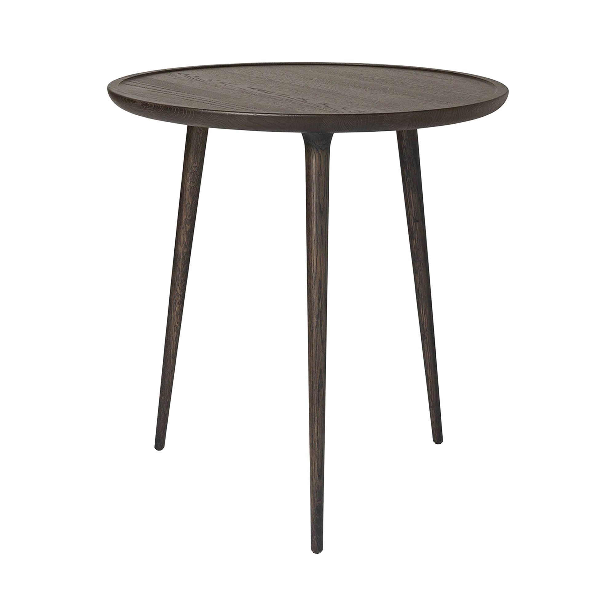 Accent Cafe Table: Sirka Grey Stained Lacquered Oak