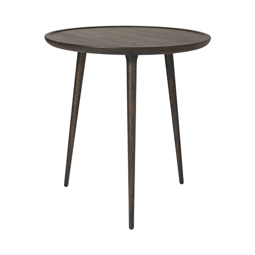 Accent Cafe Table: Sirka Grey Stained Lacquered Oak