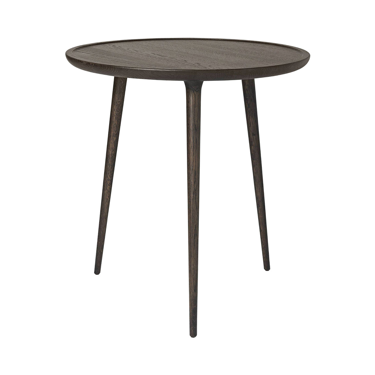 Accent Cafe Table: Sirka Grey Stained Lacquered Oak