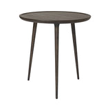 Accent Cafe Table: Sirka Grey Stained Lacquered Oak