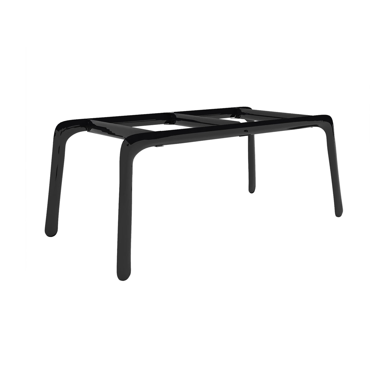 Most Table Base: Black Glossy Matt Steel