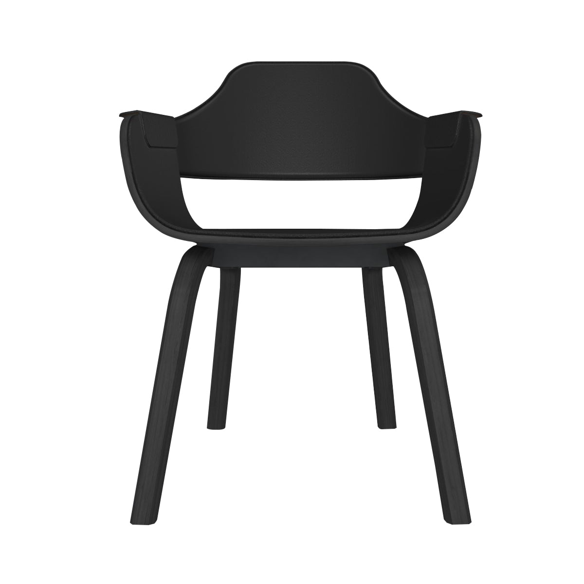 Showtime Chair: Full Upholstered + Ash Stained Black