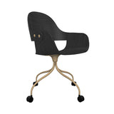 Showtime Nude Chair with Wheel: Ash Stained Black + Beige