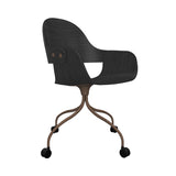 Showtime Nude Chair with Wheel: Ash Stained Black + Pale Brown