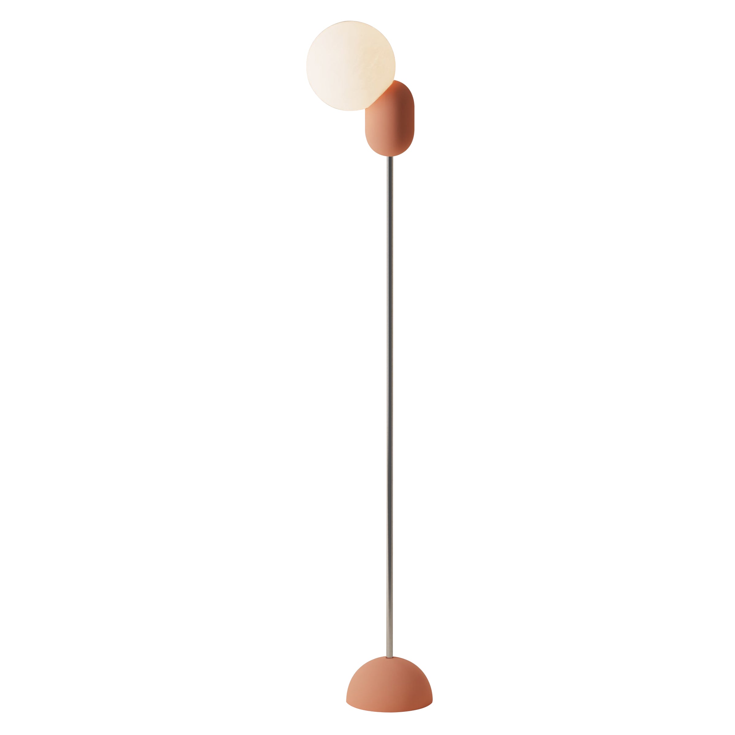 Cantilever Floor Light: Blossom + Chrome