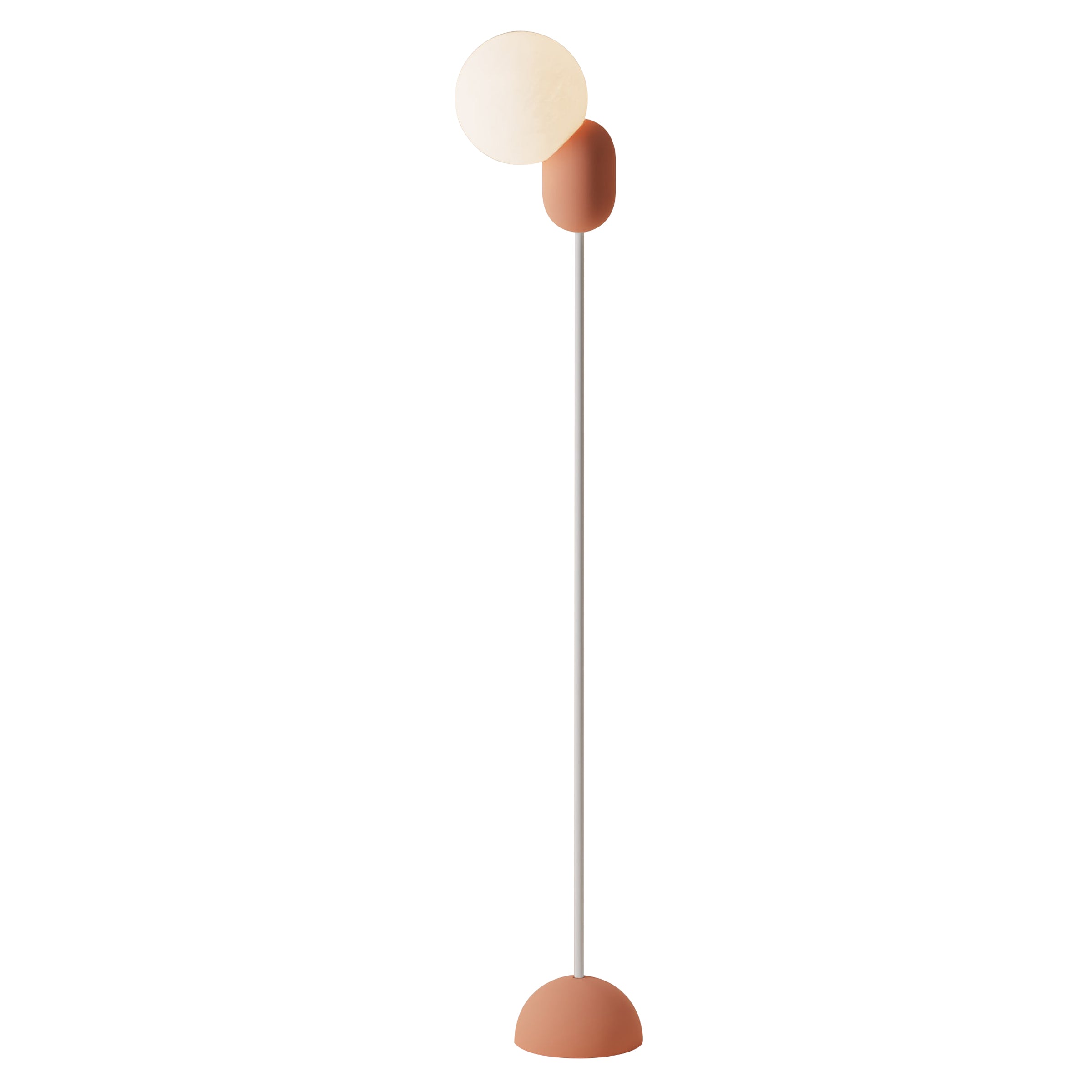 Cantilever Floor Light: Blossom + White