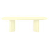 Bonbon Rectangular Dining Table: Large + Lacquered Butter + Lacquered Butter
