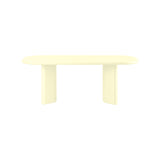 Bonbon Rectangular Dining Table: Small + Lacquered Butter + Lacquered Butter