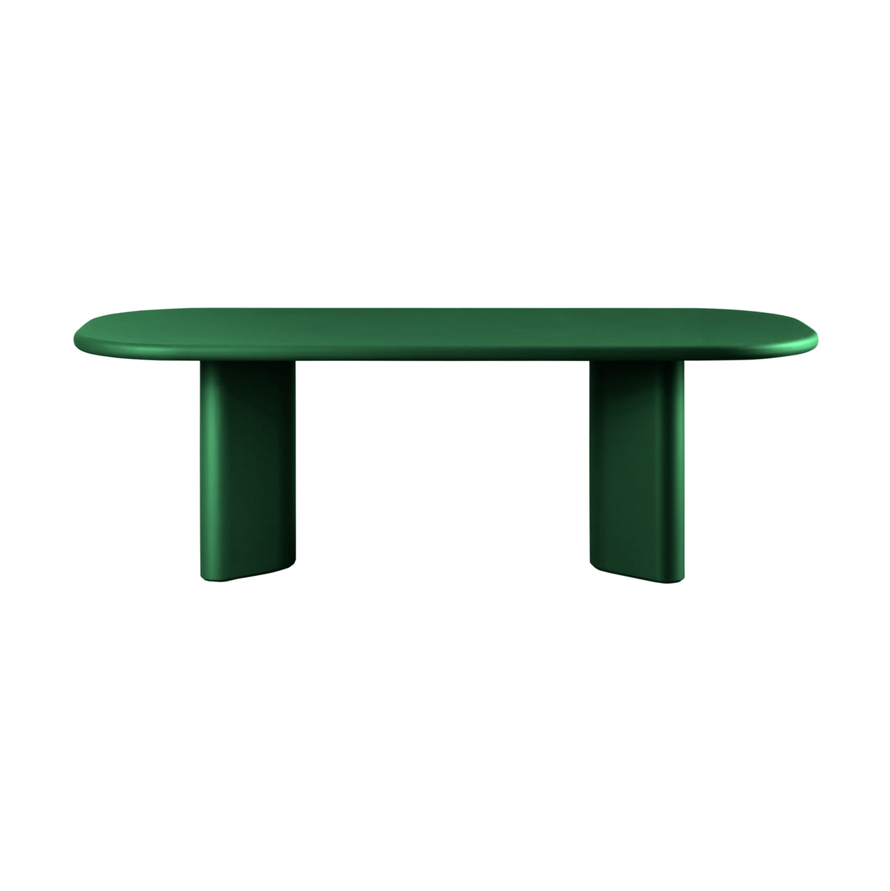 Bonbon Rectangular Dining Table: Medium + Lacquered Pine + Lacquered Pine