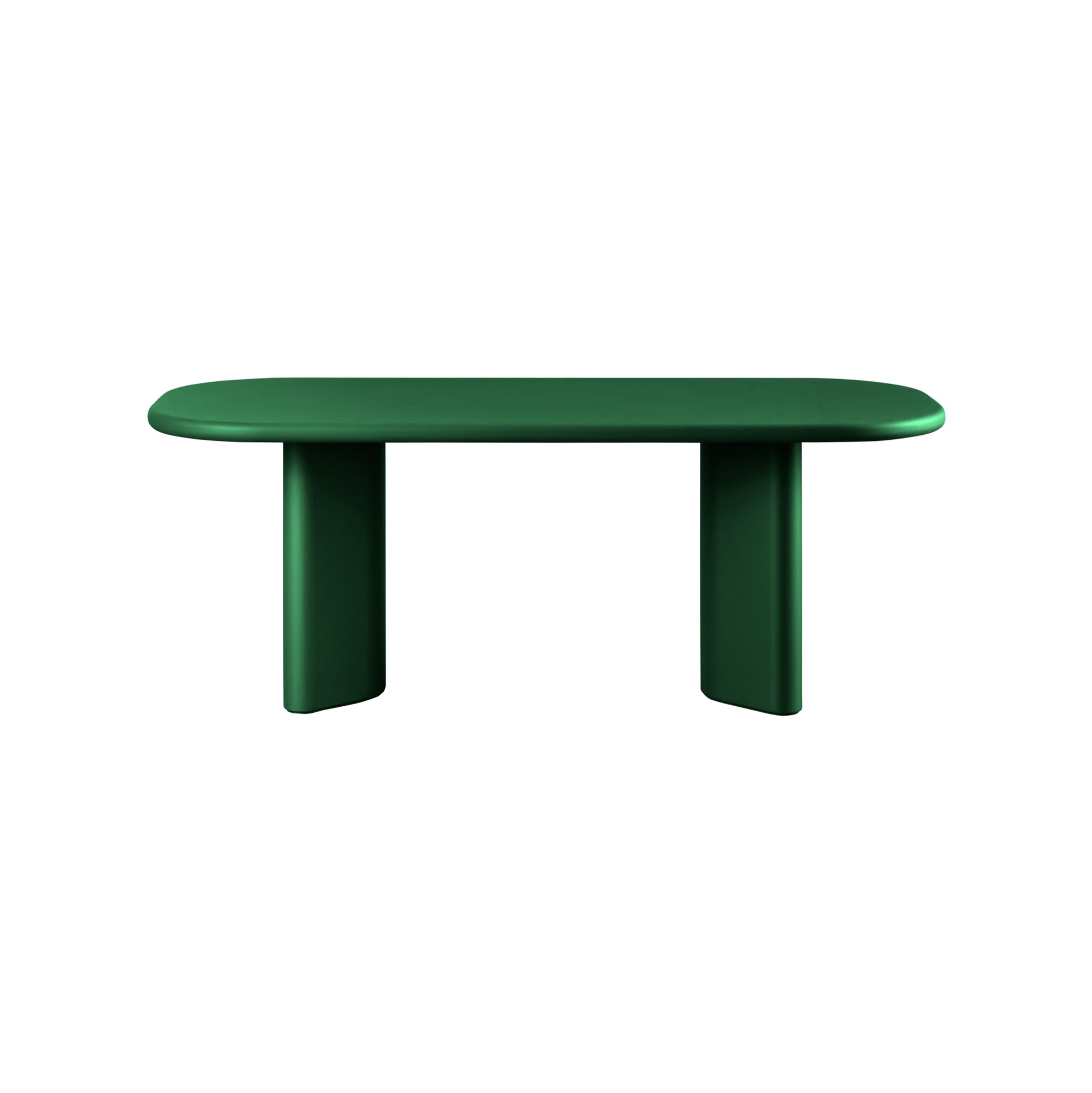 Bonbon Rectangular Dining Table: Small + Lacquered Pine + Lacquered Pine