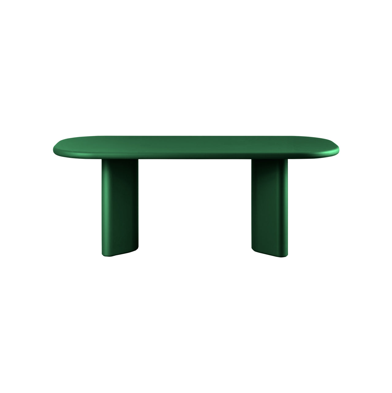 Bonbon Rectangular Dining Table: Small + Lacquered Pine + Lacquered Pine