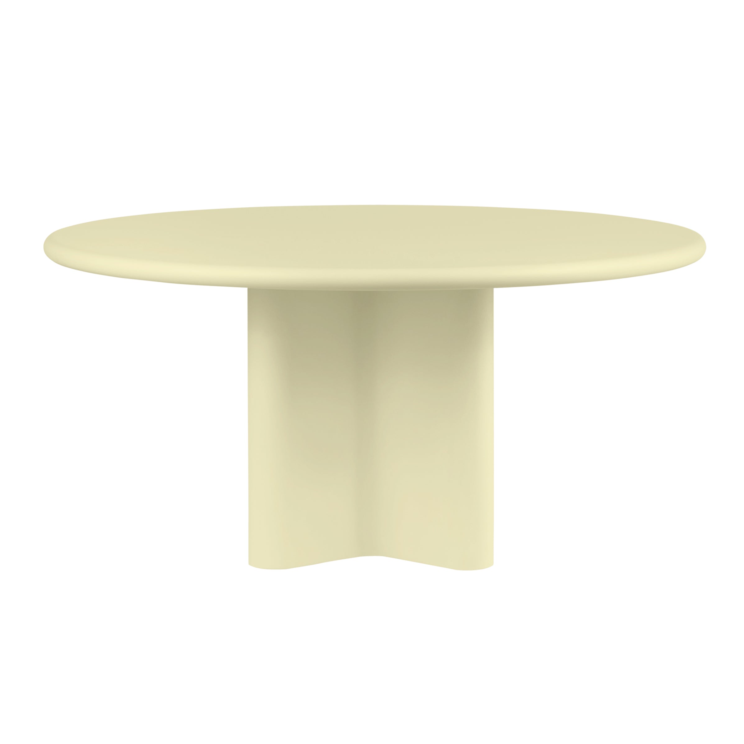 Bonbon Round Dining Table: Large + Lacquered Butter