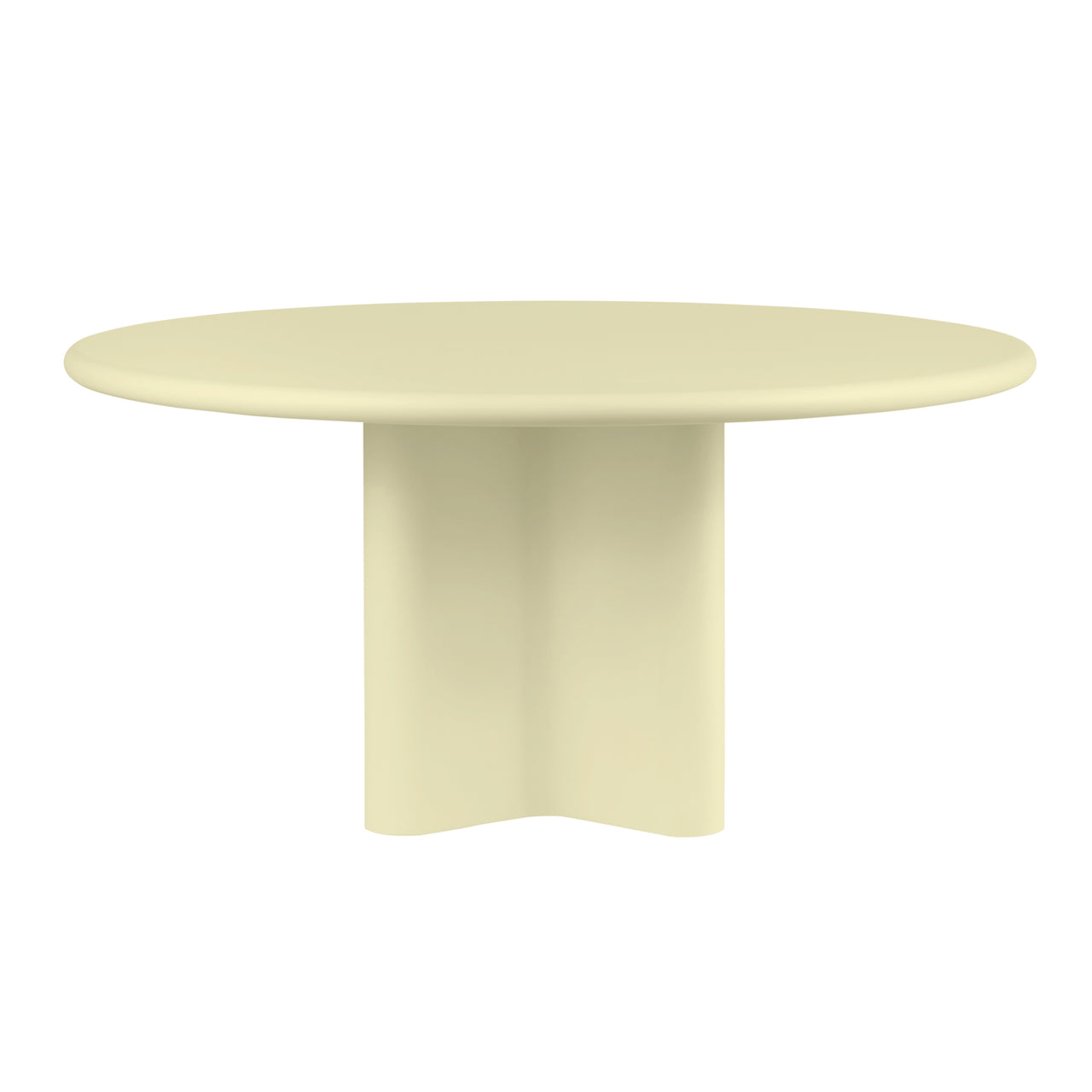 Bonbon Round Dining Table: Large + Lacquered Butter