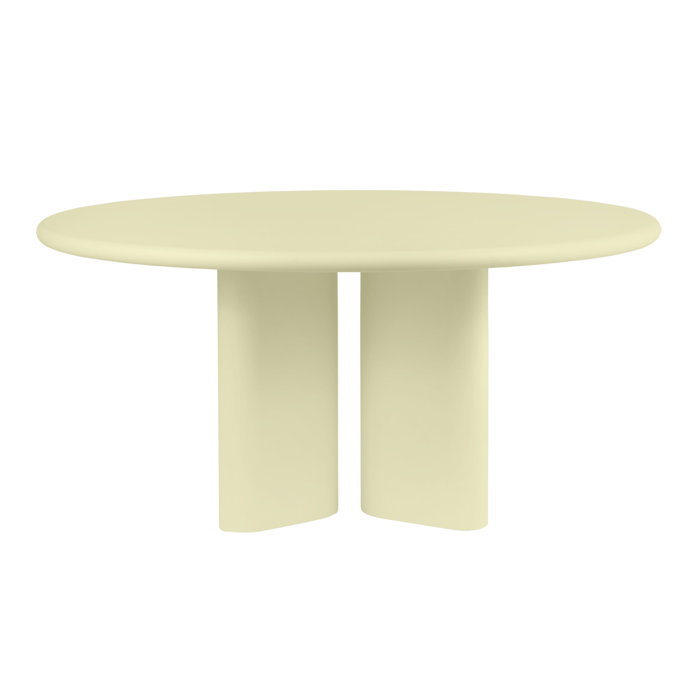 Bonbon Round Dining Table: Large + Lacquered Butter