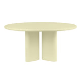 Bonbon Round Dining Table: Large + Lacquered Butter