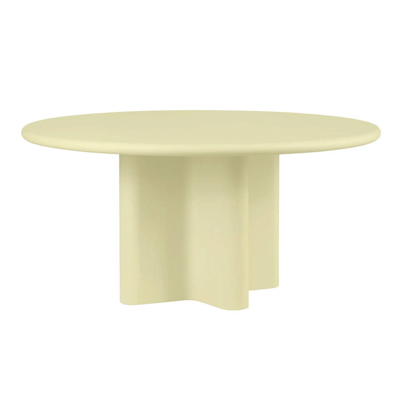 Bonbon Round Dining Table: Large + Lacquered Butter