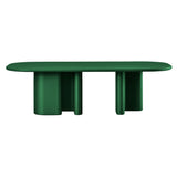 Bonbon 3 Rectangular Dining Table: Large + Lacquered Pine + Lacquered Pine 