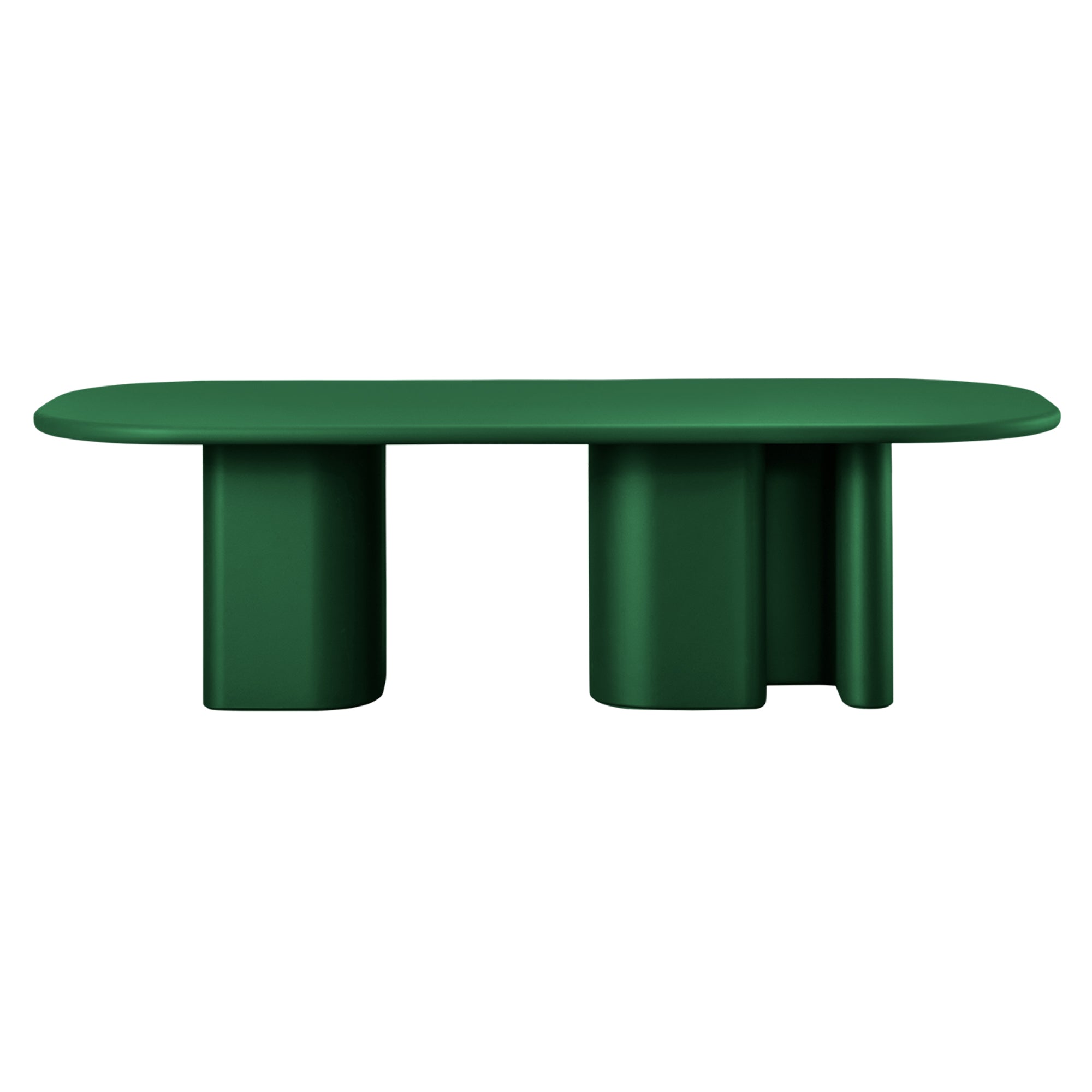 Bonbon 3 Rectangular Dining Table: Large + Lacquered Pine + Lacquered Pine 