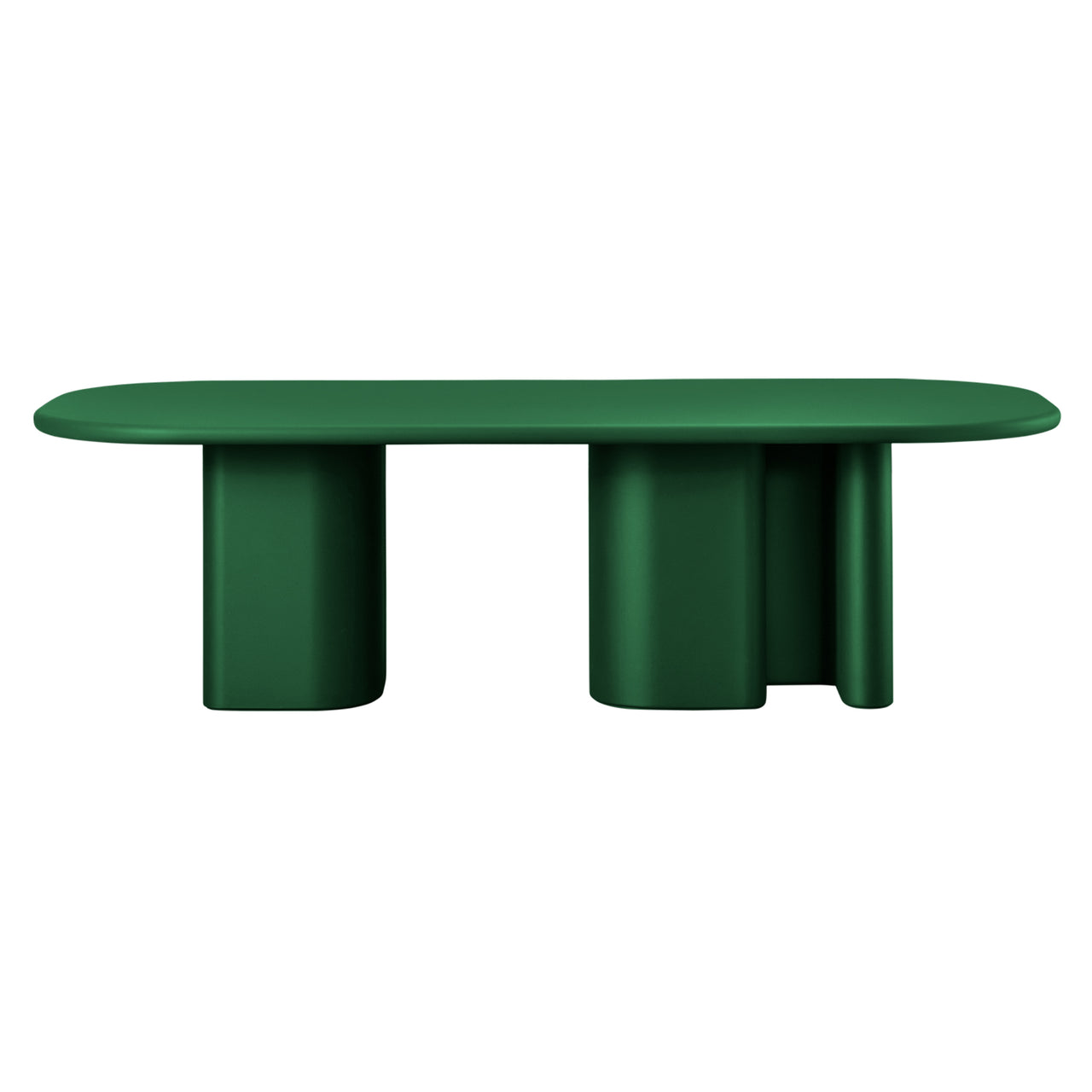 Bonbon 3 Rectangular Dining Table: Large + Lacquered Pine + Lacquered Pine 