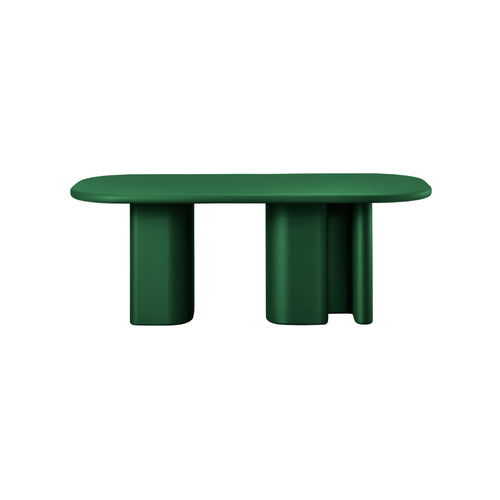 Bonbon 3 Rectangular Dining Table: Small + Lacquered Pine + Lacquered Pine