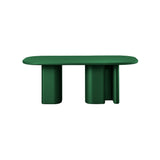 Bonbon 3 Rectangular Dining Table: Small + Lacquered Pine + Lacquered Pine