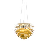PH Artichoke Pendant: Small + Brass + White