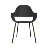 Showtime Nude Chair with Metal Base: Ash Stained Black +  Pale Brown