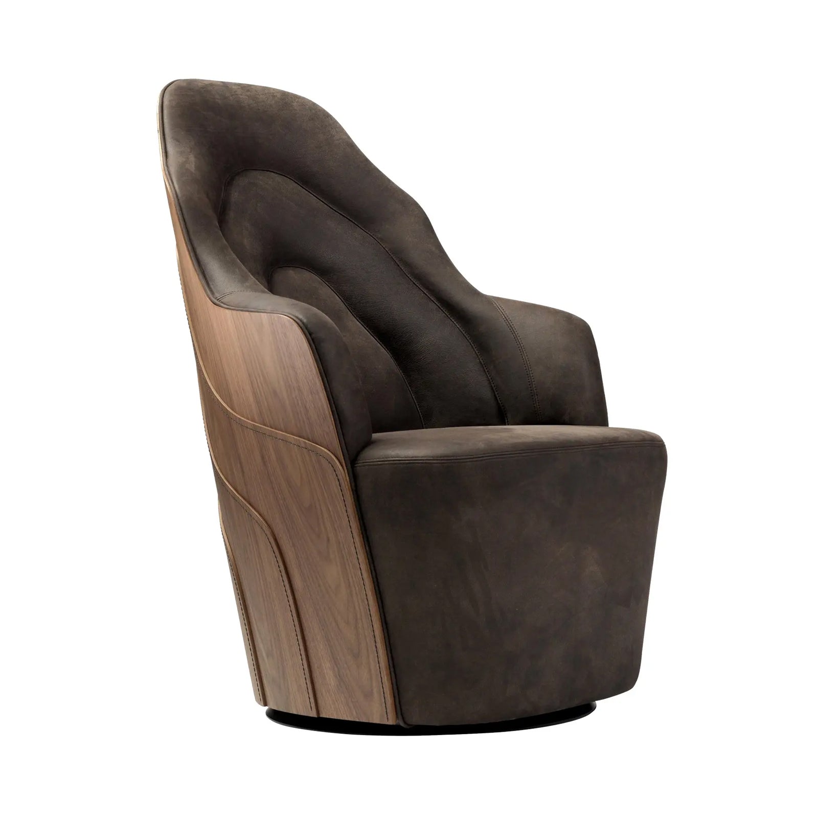 Couture Armchair: Walnut Nature Effect