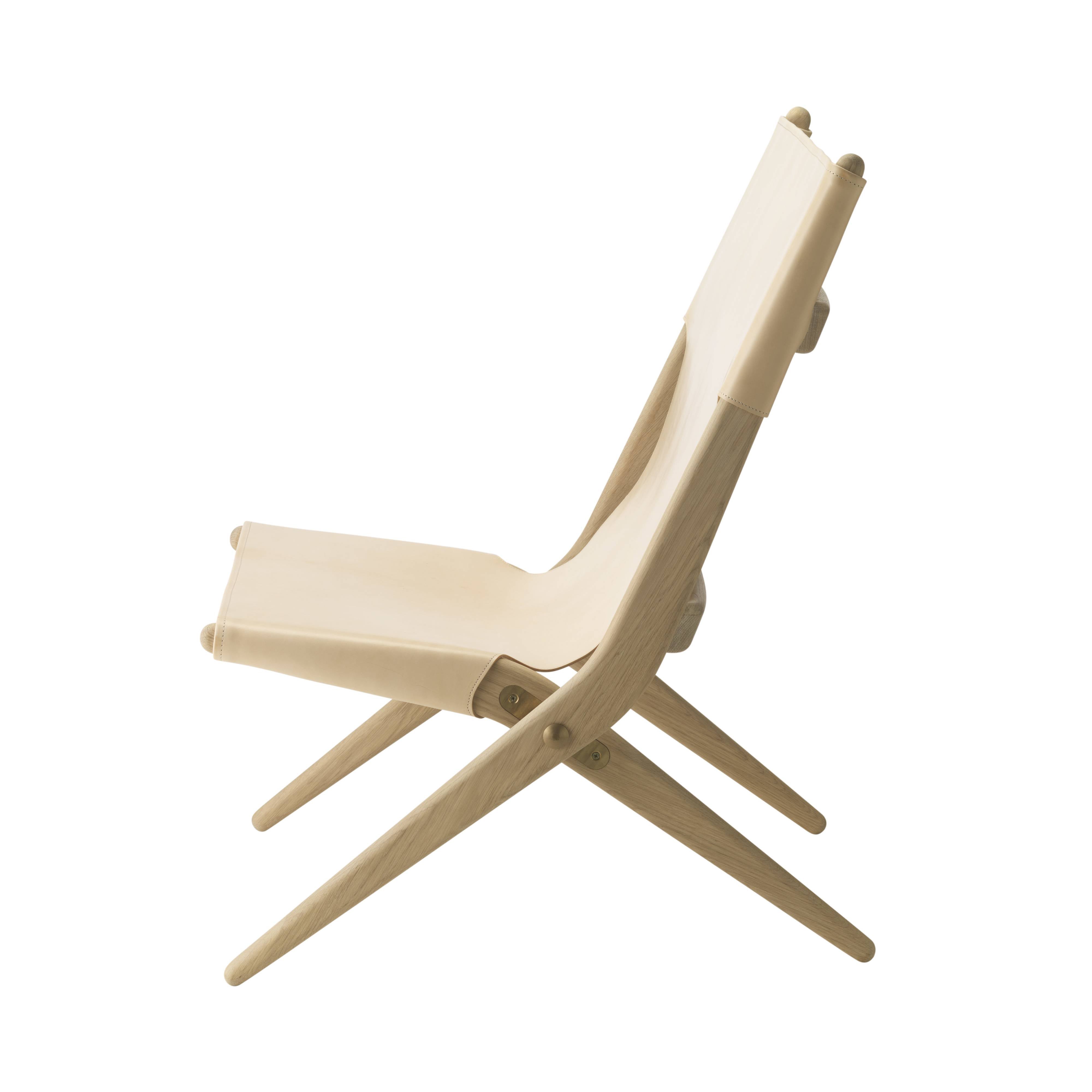 Saxe Folding Chair: Soap Treated Oak