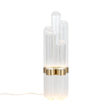 Cactus Floor Lamp: Transparent + Brass Polished