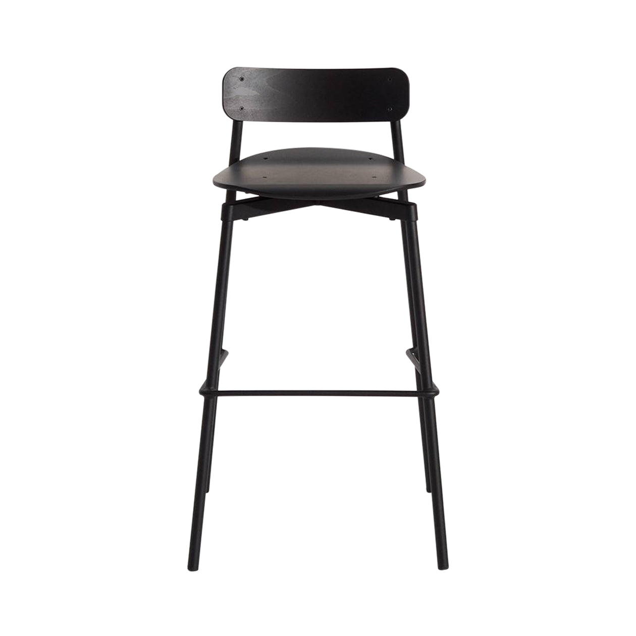 Fromme Bar Stool: Black