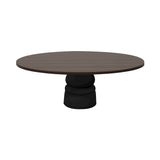 Container Oval Table: Small + New Antiques + Cinnamon Stained + Black
